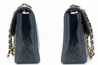 Pre-owned Chanel Matelassé Navy Leather Shoulder Bag ()