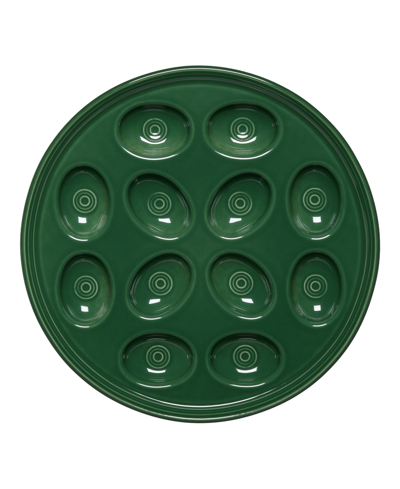 Fiesta Egg Plate In Jade