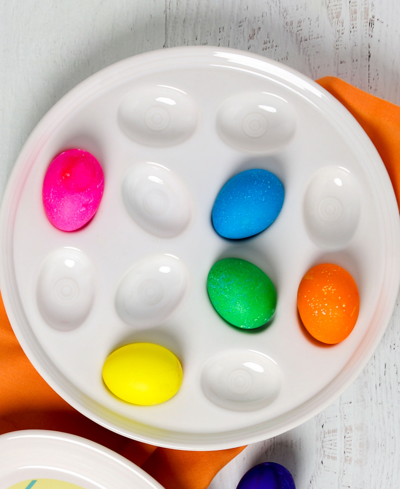 Fiesta Egg Plate In Jade