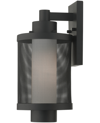 Livex Nottingham 1 Light Wall Lantern In Textured Black