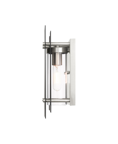 Livex Utrecht 1 Light Outdoor Wall Lantern In Black With Brushed