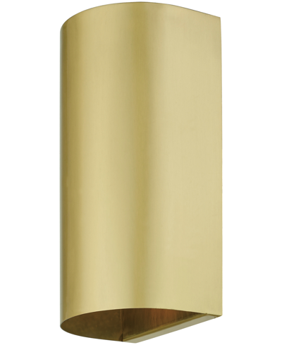 Livex Bond 1 Light Outdoor And Indoor Ada Medium Sconce In Satin Gold