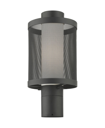 Livex Nottingham 1 Light Post Top Light In Textured Black