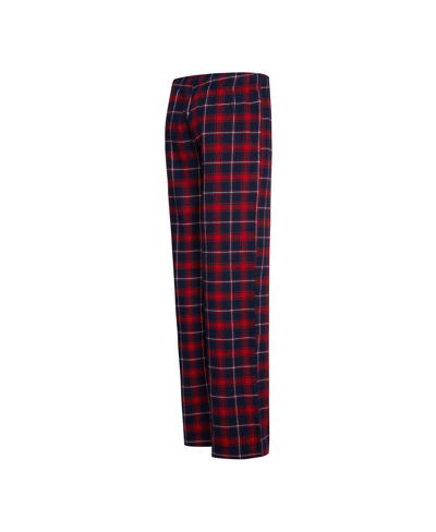 Concepts Sport Women's  Navy, Red New England Patriots Arctic T-shirt And Flannel Pants Sleep Set In Navy,red