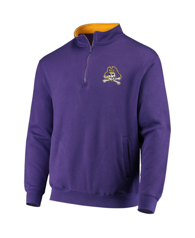 Shop Colosseum Men's  Purple Ecu Pirates Tortugas Logo Quarter-zip Jacket