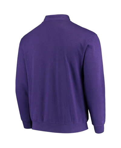 Shop Colosseum Men's  Purple Ecu Pirates Tortugas Logo Quarter-zip Jacket