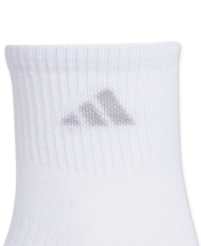Adidas Originals Adidas 6-pack Superlite Quarter Performance Socks In Grey,yellow,blue Dawn
