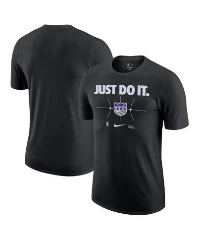 Shop Nike Men's  Black Sacramento Kings Just Do It T-shirt