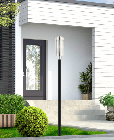 Livex Sheridan 2 Light Outdoor Post Top Lantern In Brushed Nickel