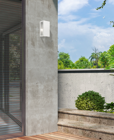 Livex Winfield 2 Light Outdoor Ada Medium Sconce In Brushed Nickel