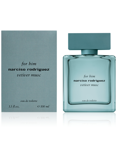 Shop Narciso Rodriguez Men's For Him Vetiver Musc Eau De Toilette Spray, 3.3 Oz., A Macy's Exclusive In No Color