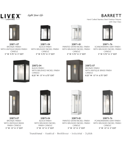 Shop Livex Barrett 1 Light Outdoor Wall Lantern In Painted Satin Nickel With