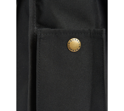 Shop Barbour Essential Wax Cotton Messenger Bag In Black