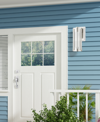 Livex Sheridan 3 Light Outdoor Wall Lantern In Brushed Nickel