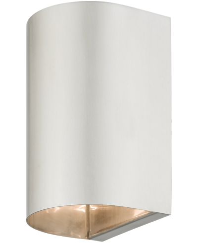 Shop Livex Bond 1 Light Outdoor And Indoor Ada Small Sconce In Brushed Nickel