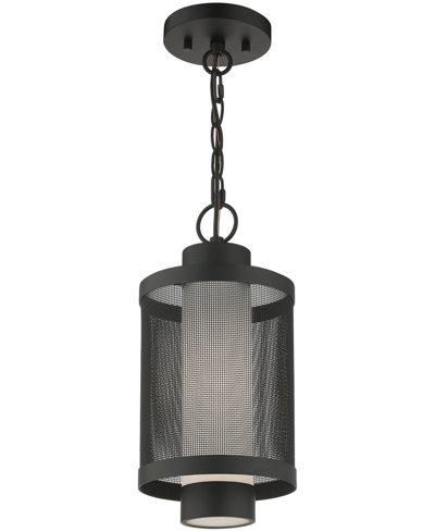 Livex Nottingham 1 Light Pendant In Textured Black