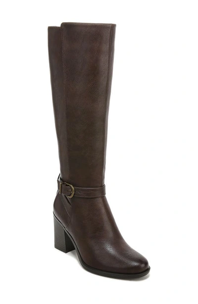 Shop Naturalizer Joslynn Tall Boot In Dark Brown Synthetic