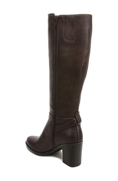 Shop Naturalizer Joslynn Tall Boot In Dark Brown Synthetic