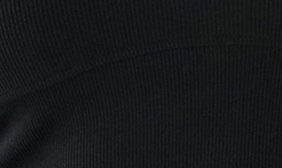 True Religion Brand Jeans Rib Logo Crop T-shirt In Jet Black