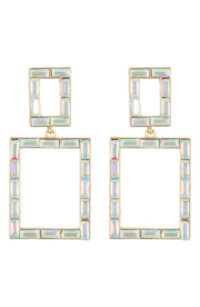 Shop Cara Statement Earrings In Gold/ Crystal