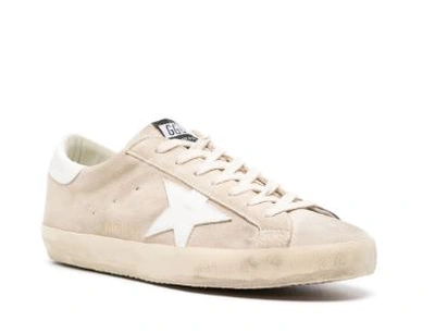 Shop Golden Goose Flat Shoes In Seedpearl/white
