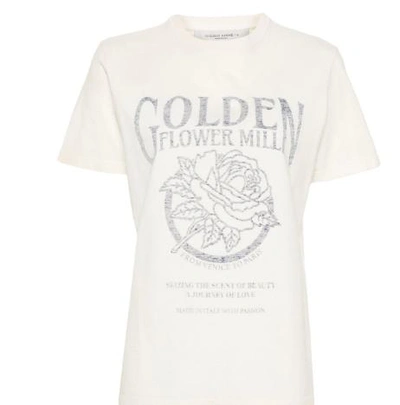 Shop Golden Goose T-shirts And Polos In Heritage White