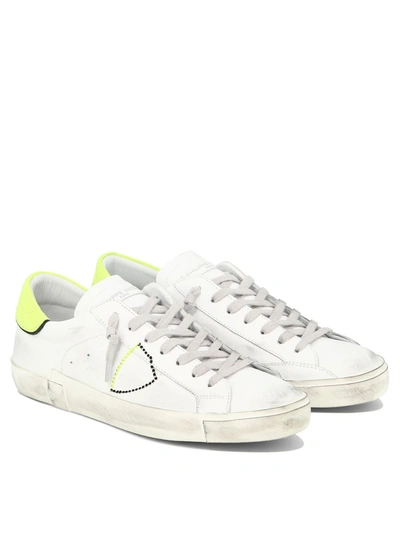 Shop Philippe Model Prsx Low Man Sneakers Shoes In White