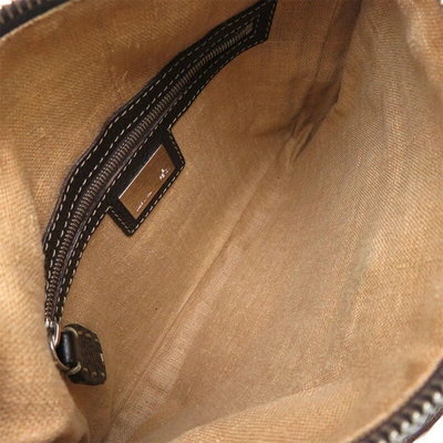 Shop Fendi Selleria Brown Canvas Shopper Bag ()
