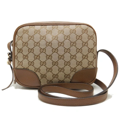 Shop Gucci Gg Canvas Brown Canvas Shoulder Bag ()