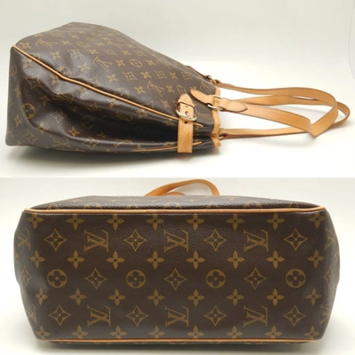 Pre-owned Louis Vuitton Batignolles Vertical Brown Canvas Tote Bag ()