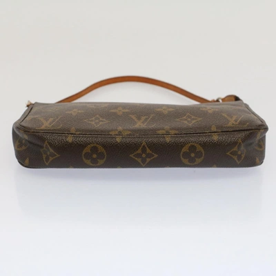 Pre-owned Louis Vuitton Pochette Accessoire Brown Canvas Clutch Bag ()