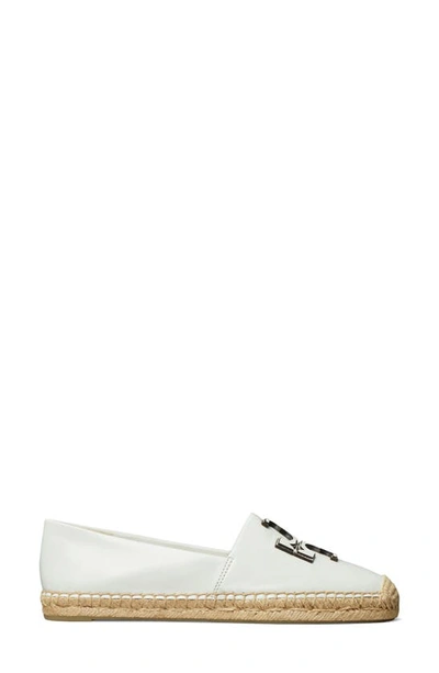 Tory Burch Ines Leather Platform Espadrilles In Gardenia