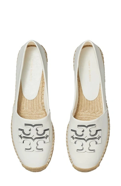 Tory Burch Ines Leather Platform Espadrilles In Gardenia
