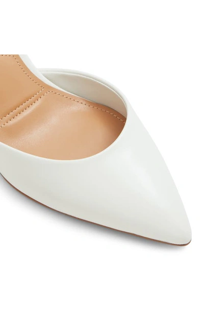 Aldo Millgate Block Heel Pointed Toe Sandal In White