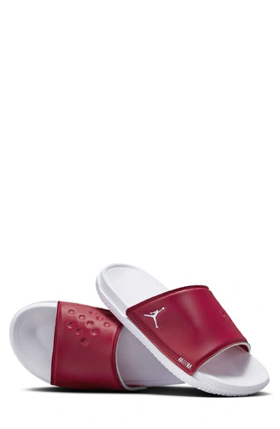 Shop Jordan Play Slide Sandal In Varsity Red/ White/ White