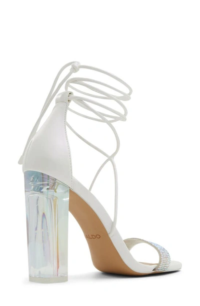 Aldo Onardonia Ankle Wrap Sandal In Open Natural