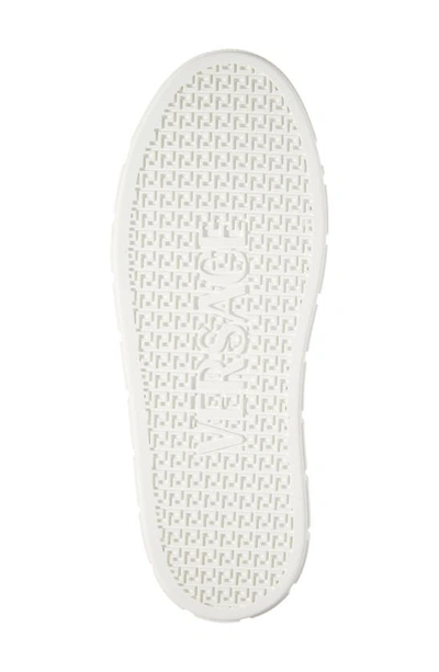 Versace Greca Responsible Faux Leather Sneakers In White