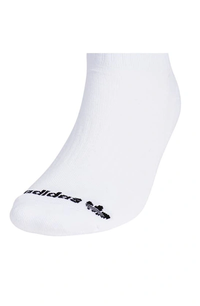 Shop Adidas Originals Assorted 3-pack Trefoil 2.0 Crew Socks In White / Grey/ Black