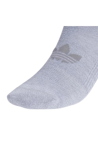 Shop Adidas Originals Assorted 6-pack Superlite No-show Socks In Black/ White/ Grey