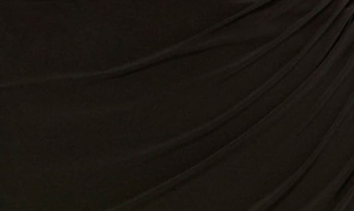 Shop Mac Duggal One-shoulder Long Sleeve Midi Dress In Black