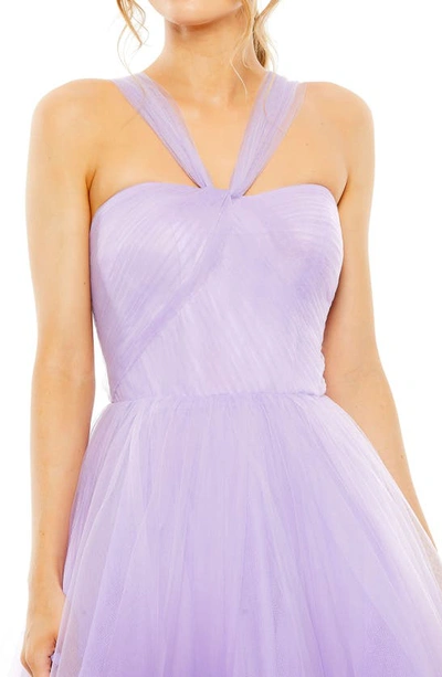 Shop Mac Duggal Ombré Tulle Gown In Purple Ombre
