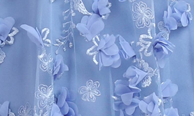 Shop Helsi Camilla Floral Appliqué Halter Midi Dress In Periwinkle