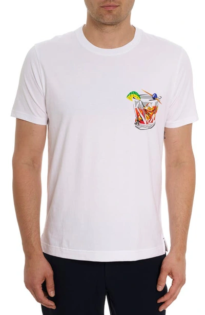 Shop Robert Graham Serendipity Graphic T-shirt In White