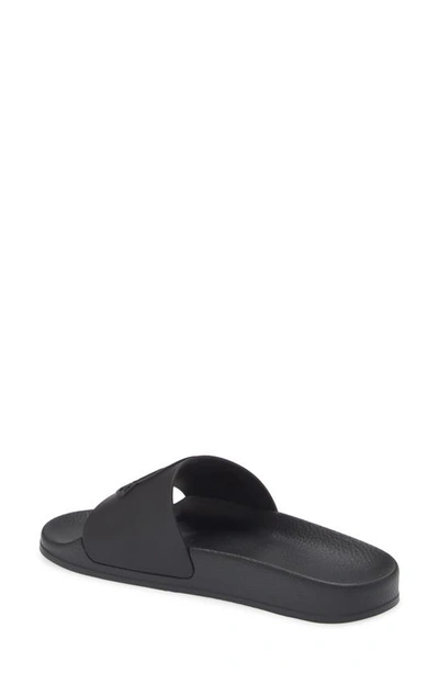 Shop Moncler Kids' Basile Slide Sandal In Black