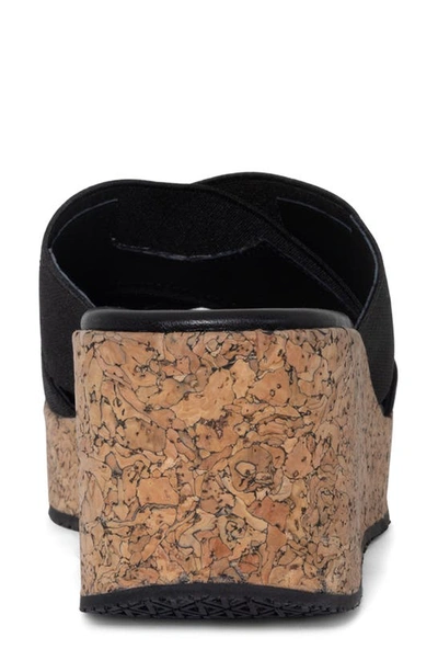 Donald Pliner Platform Wedge Sandal In Black
