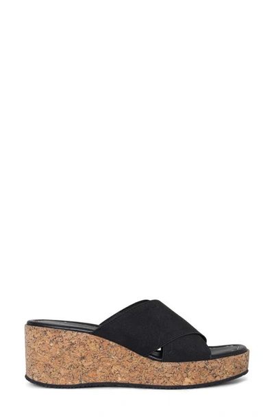 Shop Donald Pliner Platform Wedge Sandal In Black