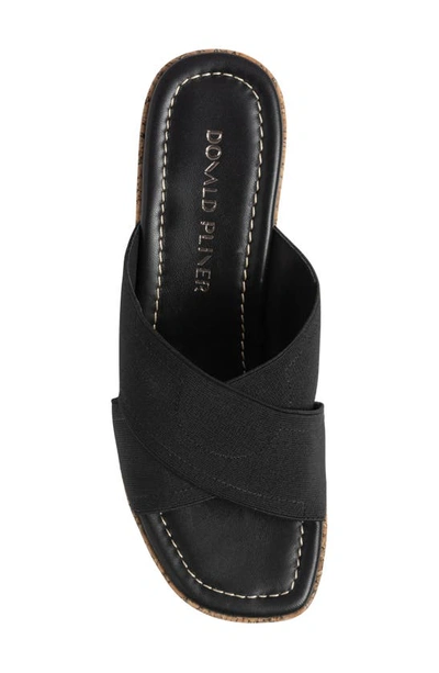 Donald Pliner Platform Wedge Sandal In Black