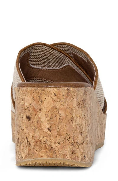 Donald Pliner Platform Wedge Sandal In Saddle