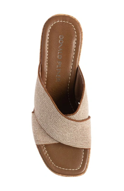 Donald Pliner Platform Wedge Sandal In Saddle