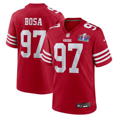 Shop Nike Nick Bosa Scarlet San Francisco 49ers Super Bowl Lviii Game Jersey